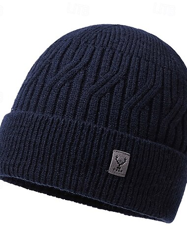  Skullcap-Mütze Herren Wanderhut Sturmhaube Thermowarm Fleece-Futter Weich für Angeln Strand Camping / Wandern / Höhlenforschung Einfarbig Polyester Winter