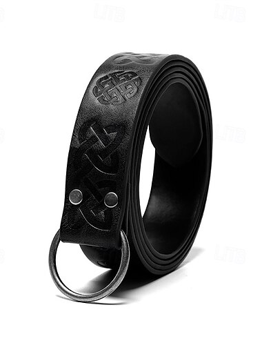 Herren Gürtel Hüftgurt Schwarz Braun PU Vintage Langlebig Einstellbar Glatt Outdoor Täglich