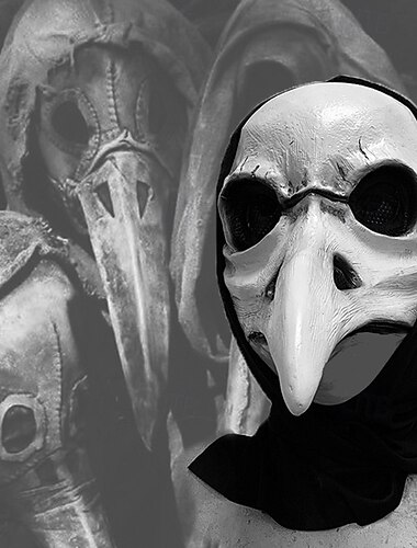  Halloween Pest Arzt Karnevalsmaske Maske Voller Kopf Erwachsene Herren Damen Gruseliges Kostüm Leistung Party Halloween Karneval Einfaches Karnevalskostüm
