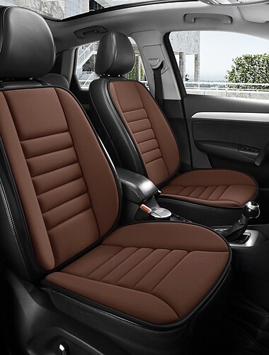  1 cojín para asiento de automóvil con almohada de apoyo para la espalda, diseño de espuma viscoelástica de mayor comodidad para aliviar el dolor y comodidad para estar sentado durante mucho tiempo