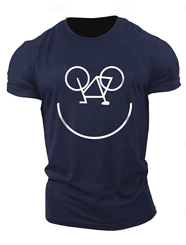  Herren Lustig Lächelndes Gesicht Grimasse T Shirt T-Shirt 100% Baumwolle Kurzarm Grafik Hemd Schwarz Weiß Armeegrün Bequemes T-Shirt Straße Sport im Freien Modedesigner-Kleidung