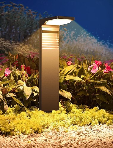  LED-Solar-Wegeleuchten für den Außenbereich, wasserdicht, helle Landschaftswegleuchten für Hof, Terrasse, Hinterhof, Rasen, Auffahrt, Gehweg, Garten, dekorativ mit warmem und kaltem weißem Licht