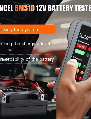  12-V-Autobatterietester Motorradbatterietester
