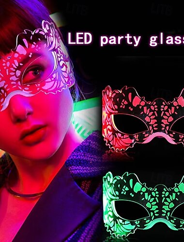  Karnevalsmaske Maske Augenmaske LED-Maske Kinder Erwachsene Unisex Sexy Kostüm Leistung Party Halloween Karneval Einfaches Karnevalskostüm