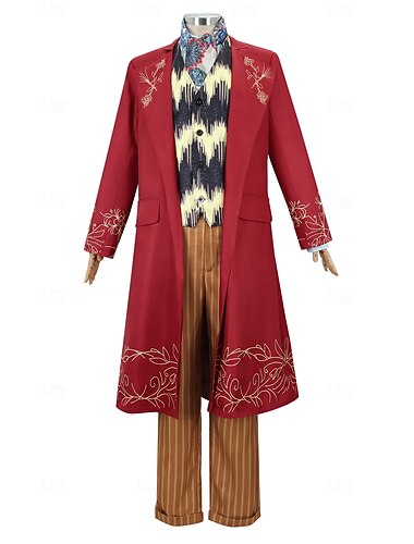  Willy Wonka Cosplay kostuum Outfits Cosplay for Jongens Kinderen Volwassenen Carnaval Maskerade Evenement / Feest Maskerade