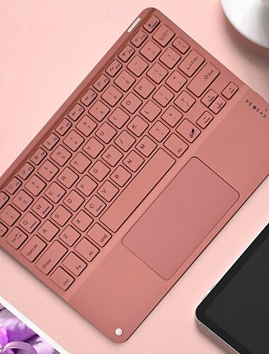  Kabellose BT 3.0-Tastatur, 59 Tasten, ultradünne Mini-BT-Tastatur mit Touchpad, unterstützt Android-Windows-iOS-System für Laptop, Telefon, Tablet