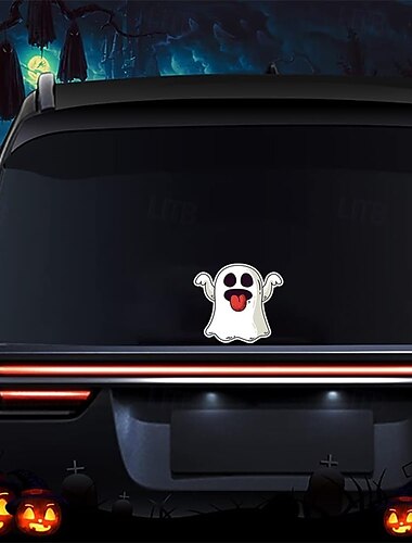  leuke halloween spook stickers voor auto's vinyl waterdicht grappig gezicht halloween peeker grappige decoraties voor auto voorruit raamstickers