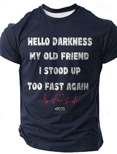  Herren Lustiger Slang T Shirt Kurzarm T-Shirt 3D-Druck Rundhalsausschnitt Hemd Retro Vintage Lässig Streetstyle Sport im Freien Ferien Ausgehen Schwarz Weiß Grün Frühling & Sommer Bekleidung S M L XL