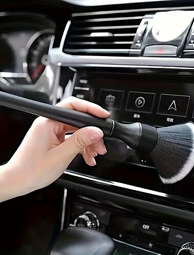  bilinteriördetaljer borste mjukborste rengöringsborste dammborste bilinredningsverktyg autodetalj borste bil dash dammborste 1st