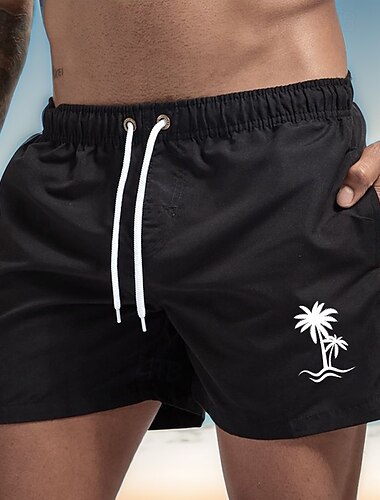  Herren Bademode Surfshorts Badehose Schwimmshorts kurz Surfshorts Boardshorts Badeshorts Tasche mit Mesh-Futter Elastischer Bund Kurze Hose Sport & Natur Strand Schwimmbad Schnelltrocknend