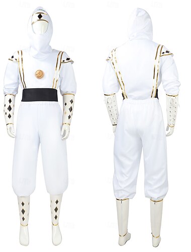  Mächtige Morphin Power Rangers Tommy Oliver Cosplay Kostüm Overall Cosplay Film Cosplay for Herren Damen Erwachsene Karneval Maskerade Veranstaltung / Fest Maskerade