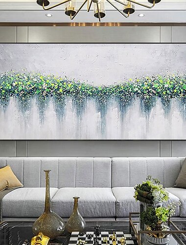  Mintura handgefertigte abstrakte Blumenlandschafts-Ölgemälde auf Leinwand, Wandkunst, Dekoration, modernes Bild für die Inneneinrichtung, gerolltes, rahmenloses, ungedehntes Gemälde