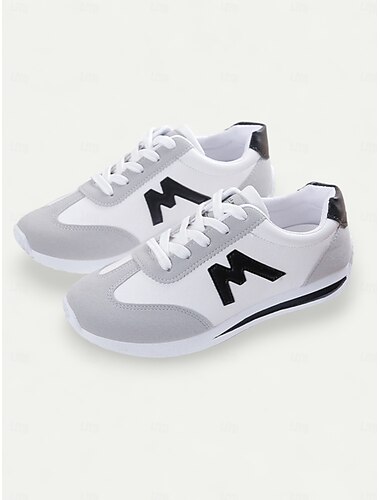  baskets décontractées blanches et vertes de style rétro pour femmes, parfaites pour un usage quotidien et des activités sportives légères