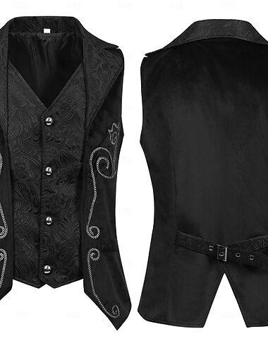  Retro Vintage Mittelalterlich Renaissance Weste Ren Faire Prinz Ritter Herren königlich Steampunk Halloween Karneval Maskerade Party / Abend Erwachsene Weste
