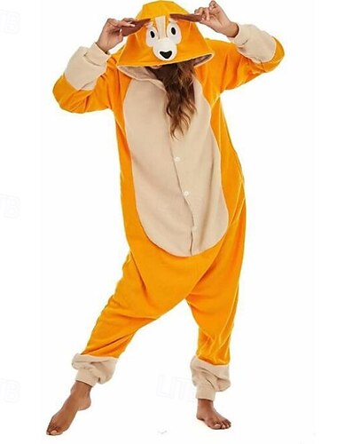  Voksne Dyr Onesie-kostyme Karnevalskostyme Tegneserie Blå hund Onesie-pysjamas Kigurumi pyjamas Sjarm Morsomt kostyme Til Damer og Herrer Karneval Tegnefilm