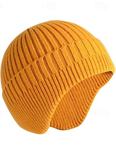  Berretto Calotta Per uomo Cappellino da escursionismo Calore Termico Morbido per Pesca Spiaggia Campeggio / Escursionismo / Speleologia Tinta unica Acrilico Inverno