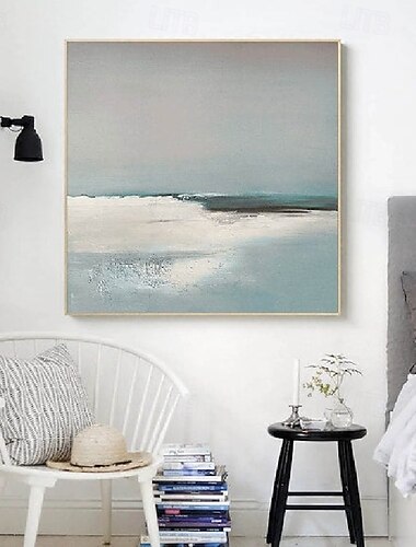  håndlaget sjølandskap oljemaleri håndmalt veggkunst moderne abstrakt hav abstrakt sjølandskap malerier på lerret hav akryl sjøvegg kunst hav fin kunst endeløst hav uten ramme ustrukket