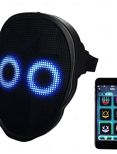  Geist Totenkopf Karnevalsmaske LED-Maske Erwachsene Unisex Gruseliges Kostüm Leistung Party Halloween Karneval Einfaches Karnevalskostüm