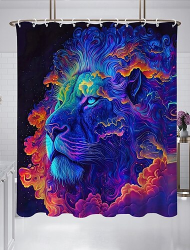  Shower Curtain with Hooks 180cm*180cm(70"*70") Polyester Washable Waterproof Pattern Bathroom Bathtub Decor Animal Eagle
