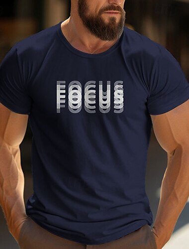  男性用 3D印刷 レタード グラフィック Tシャツ グラフィックTシャツ コットン１００％ 半袖 グラフィック シャツ ブラック ホワイト ワイン 快適なTシャツ アウトドア ストリート ファッションデザイナーの衣類