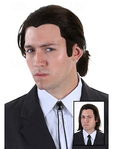  perruque pulp fiction vincent vega carnaval cosplay perruques de fête