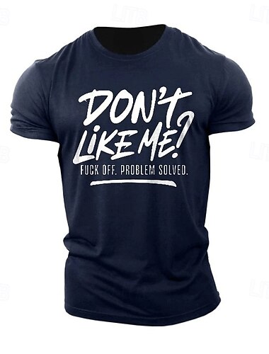  Herren Mit Buchstaben bedruckt Lustig T Shirt T-Shirt 100% Baumwolle Kurzarm Grafik Hemd Dunkelgrau Dunkelblau Bequemes T-Shirt Straße Sport im Freien Modedesigner-Kleidung