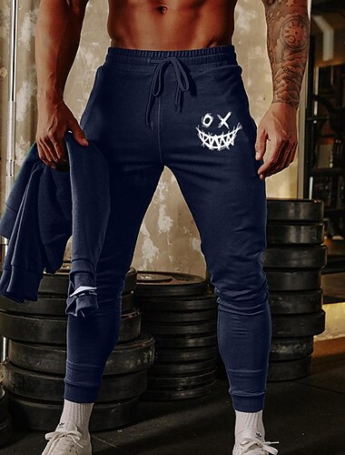  Herren Jogginghose Jogger Sporthose Sportliche Hosen GYM-Hose Tasche Kordelzug Elastischer Bund Hosen / Regenhose Outdoor Sport & Natur Sportlich Herbst Atmungsaktiv Weich Marathon Laufen Trainieren