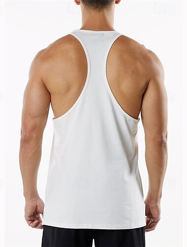  Herren Fitness Tank Top Tank Top Running Sport Top Tank Top Sport Ärmellos Weste / Fahrradweste Casual Athlässigkeit Baumwolle Atmungsaktiv Schnelltrocknend Weich Fitnesstraining Laufen Gehen