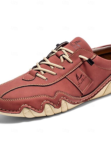  Grüne Casual-Sneakers aus Kunstleder für Herren mit einzigartigen Nähten und Schnürdesign, bequem und stilvoll für den Alltag