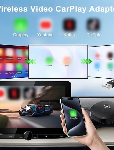  беспроводной адаптер carplay plug and play беспроводной carplay usb-ключ конвертер для заводского проводного carplay в беспроводной ota