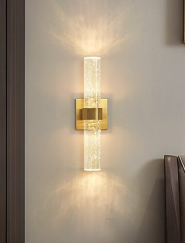  led binnen wandlampen warme straal 40cm 1w gouden postmoderne kristallen wandlamp wastafel wandlampen badkamer was wandverlichting spiegel nachtkastje wandlampen voor slaapkamer gang restaurant