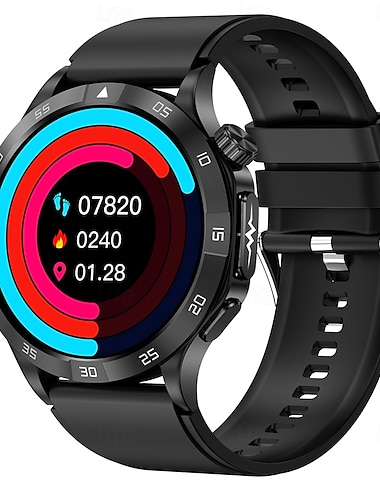  iMosi ET381 Okos óra 1.43 hüvelyk Intelligens Watch Bluetooth EKG + PPG Hőmérséklet-figyelés Lépésszámláló Kompatibilis valamivel Android iOS Női Férfi Kéz nélküli hívások Vízálló Média kontroll IP 67
