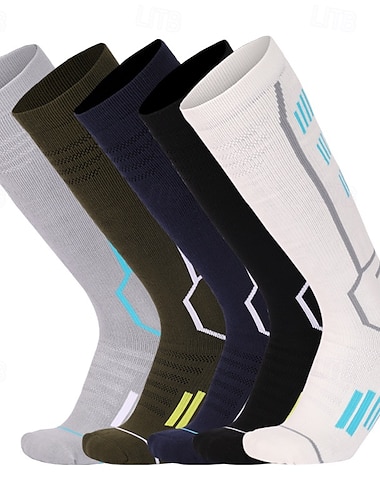  Calcetines unisex, calcetines de compresión, calcetines de bicicleta, calcetines deportivos, calcetines atléticos, para acampar/senderismo, ejercicio al aire libre, ciclismo/bicicleta,