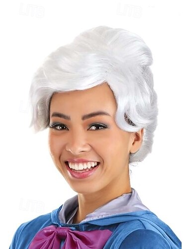  Fairy Godmother Costume Wig for Women Halloween Cosplay Party Wigs