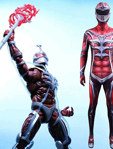  Mighty Morphin Power Rangers Seigneur Zedd Costume de cosplay Combinaison Cosplay Cosplay de Film for Homme Garçons Fille Enfant Adulte Carnaval Mascarade Événement / Fête Mascarade