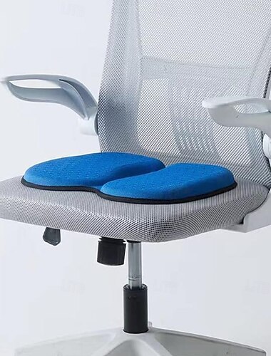  Cojín de asiento de gel que reduce el dolor en la espalda de la cadera por estar sentado mucho tiempo, cojín de asiento de enfriamiento transpirable diseño de panal absorbe la presión portátil para