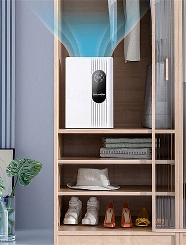  digitaler Luftentfeuchter mit Touch &Luftentfeuchter mit Fernbedienung und Feuchtigkeitsanzeige für Wohnzimmer und Schlafzimmer, 42 W