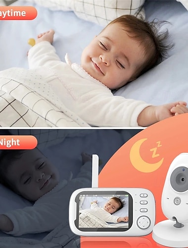  Monitor de bebé 1 mp Píxeles efectivos Cámara IR 330 ° Ángulo de Visión 5 m Rango de Visión Nocturna