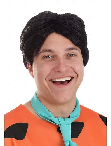  Fun Kostüme Flintstones Erwachsene Fred Feuerstein Perücke Halloween Perücken