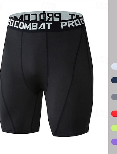  Hombre Pantalones Cortos Running Shorts de gimnasio Cintura elástica Bermudas Exterior Deporte Deportivo Transpirable Secado rápido Suave Maratón Corriendo Rutina de ejercicio A Medida Ropa de deporte