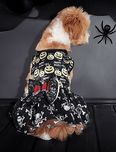  Hunde Halloweenkostüm Hunde-Kostüm Kürbis Kuschelig Weich Halloween Karneval Party Kleidungs-Outfits für Hundewelpen