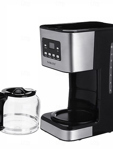  machine à café goutte à goutte programmable cafetière grande capacité 1,8 l machine à café intelligente avec maintien au chaud et réservation