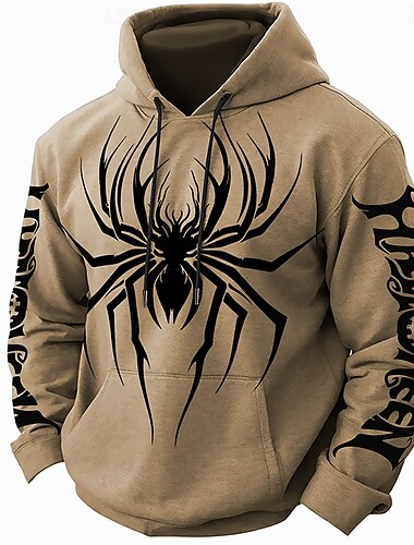  Kürbis Grimasse Herren Modisch 3D-Druck Hoodie Sweatshirt Kapuze Halloween Festtage Klub Halloween Hoodies Purpur Braun Mit Kapuze Tasche 3D-Druck Herbst Winter Designer Kapuzenpullover