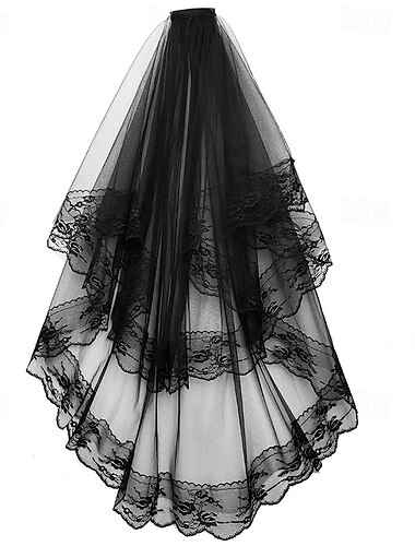  Punk & Gothic Sluier Dames Halloween Carnaval Feestavondkleding Volwassenen Hoofdband