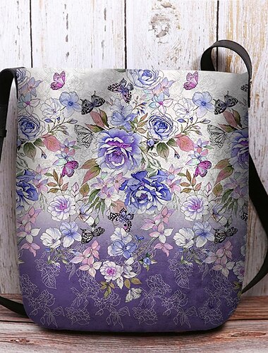  Umhängetasche für Damen mit Schmetterlings-Print – künstlerisches Design mit verstellbarem Riemen für den lässigen und alltäglichen Gebrauch