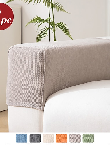  stretch armleuninghoezen spandex jacquard armhoezen zachte en elastische beschermer voor stoelen bank fauteuil kussenovertrekken fauteuil bank