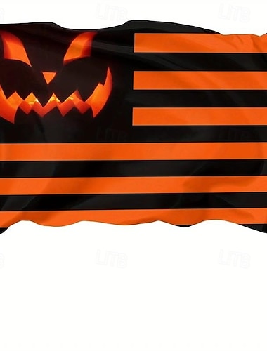  décorations d'halloween drapeaux citrouilles bonbons ou friandises drapeaux de maison drapeau extérieur durable mât de drapeau extérieur bannière décoration patio pochy