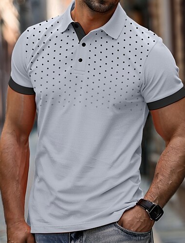  Herren Poloshirt Golfhemd Casual Klassisch Kurzarm Komfortabel Punkt Knopf vorne Sommer Frühling Regular Fit Schwarz Weiß Rote Marinenblau Hellgrau Orange Poloshirt