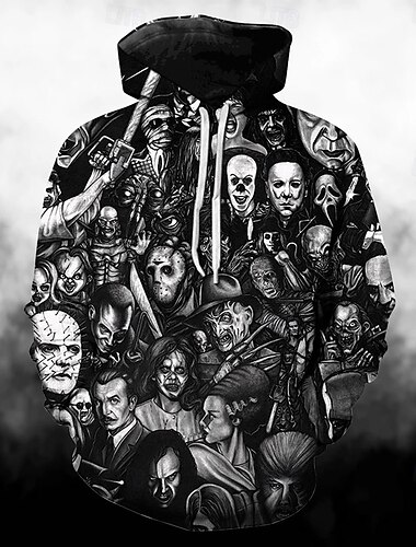  Halloween Zombie Kapuzenshirt Bedruckt 3D Vordertasche Grafik Für Paar Herren Damen Erwachsene Halloween Karneval Maskerade 3D-Druck Urlaub Halloween