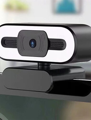  Webcam 4k Full HD mit Ringfülllicht Laptop PC Computer Live-Videoübertragung Webcam mit Mikrofon rotierende Kameras Streaming-Webcam